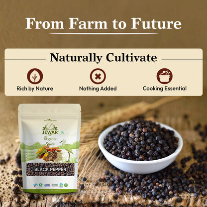 Black Pepper Sabut | Whole Kali Mirch | 100% Natural & Aromatic