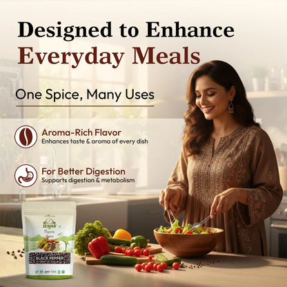 Black Pepper Sabut | Whole Kali Mirch | 100% Natural & Aromatic