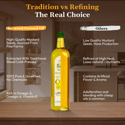 Wood Cold Pressed Yellow Mustard Oil