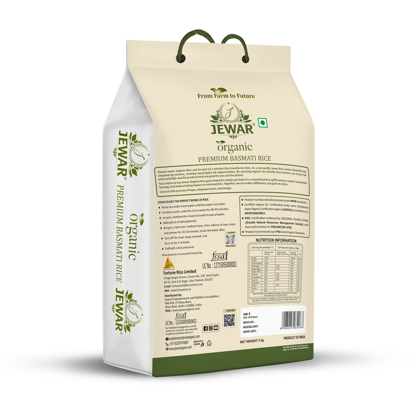 Organic Premium Basmati Rice